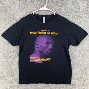 Kobe Bryant African American Art Festival 20th Anniversary T-Shirt Mens Sz L